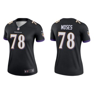 Morgan Moses Women's Baltimore Ravens Black Legend Jersey