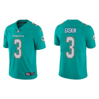 Men's Miami Dolphins Myles Gaskin Aqua Vapor Limited Jersey