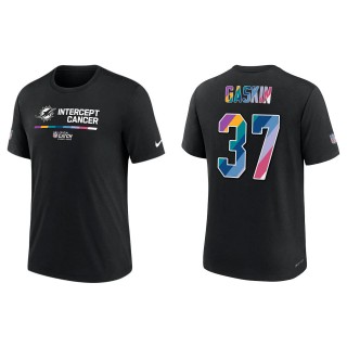 Myles Gaskin Miami Dolphins Black 2022 NFL Crucial Catch Performance T-Shirt