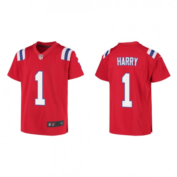 N'Keal Harry Youth New England Patriots Red Game Jersey