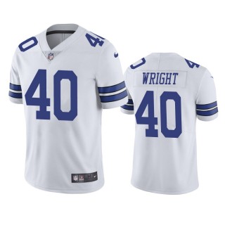 Nahshon Wright Dallas Cowboys White Vapor Limited Jersey