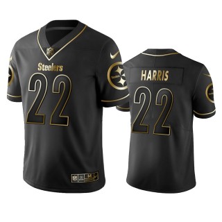 Najee Harris Steelers Black Golden Edition Vapor Limited Jersey