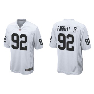 Men's Las Vegas Raiders Neil Farrell Jr. White Game Jersey