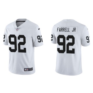 Men's Las Vegas Raiders Neil Farrell Jr. White Vapor Limited Jersey