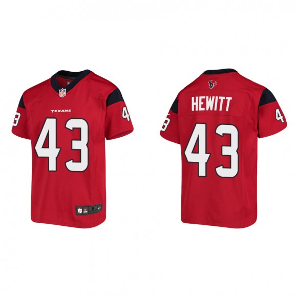 Neville Hewitt Youth Houston Texans Red Game Jersey