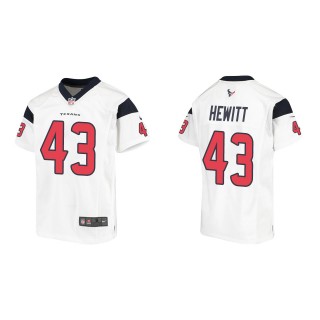 Neville Hewitt Youth Houston Texans White Game Jersey