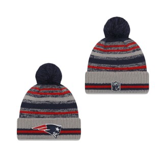 New England Patriots Cold Weather Gray Sport Knit Hat