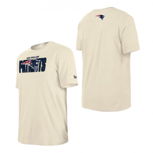 Men's New England Patriots Cream 2023 NFL Draft T-Shirt