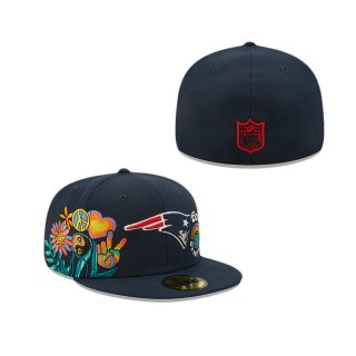 New England Patriots Groovy 59FIFTY Fitted Hat