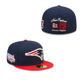 New England Patriots Letterman 59FIFTY Fitted Hat