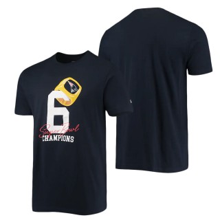 Men's New England Patriots Navy Local Count the Rings T-Shirt
