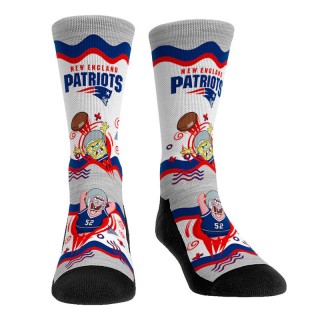 New England Patriots NFL x Nickelodeon Spongebob Squarepants Crew Socks