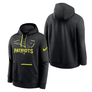 New England Patriots Nike Black Volt Pullover Hoodie