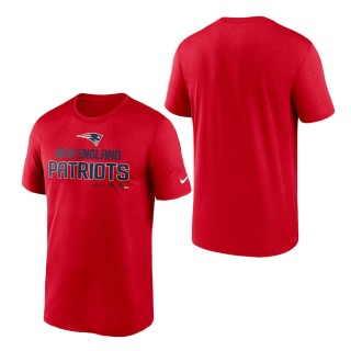 New England Patriots Red Legend Community T-Shirt