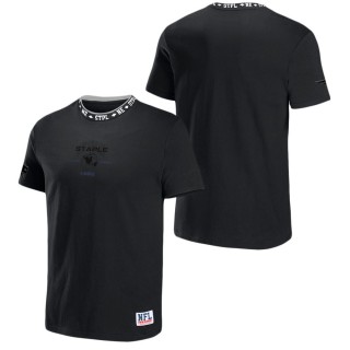Men's New England Patriots NFL x Staple Black Globe T-Shirt