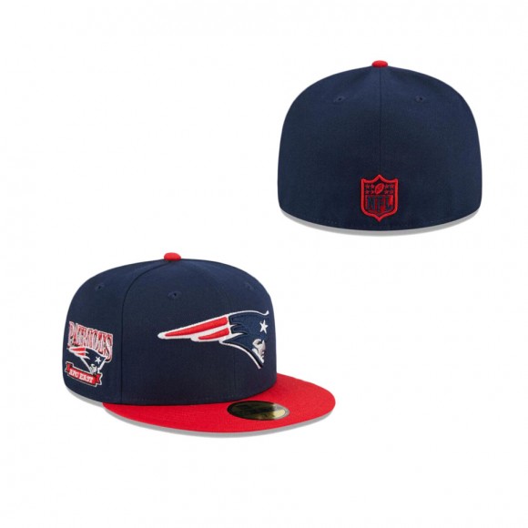New England Patriots Throwback Hidden Fitted Hat