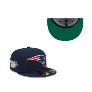 New England Patriots Visor Bloom 59FIFTY Fitted Hat
