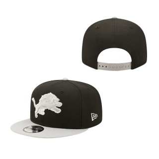 Black Gray Detroit Lions Two-Tone Color Pack 9FIFTY Snapback Hat