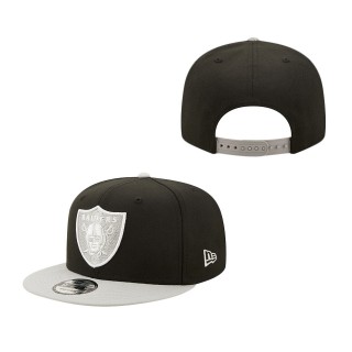 Black Gray Las Vegas Raiders Two-Tone Color Pack 9FIFTY Snapback Hat