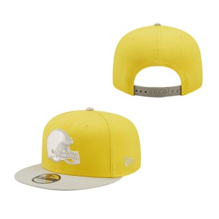 Yellow Gray Cleveland Browns Two-Tone Color Pack 9FIFTY Snapback Hat
