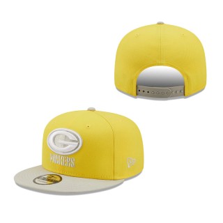 Yellow Gray Green Bay Packers Two-Tone Color Pack 9FIFTY Snapback Hat
