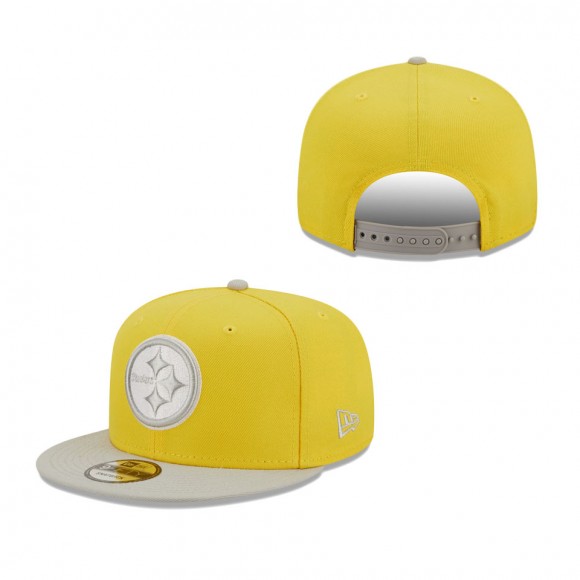 Yellow Gray Pittsburgh Steelers Two-Tone Color Pack 9FIFTY Snapback Hat