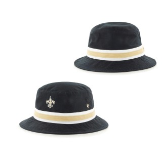 Men's New Orleans Saints '47 Black Striped Bucket Hat