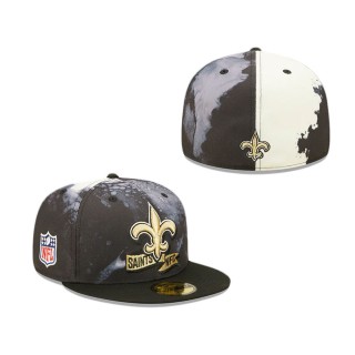 New Orleans Saints 2022 Sideline Ink Dye 59FIFTY Fitted Hat
