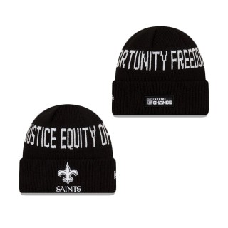 New Orleans Saints Social Justice Cuff Knit Hat
