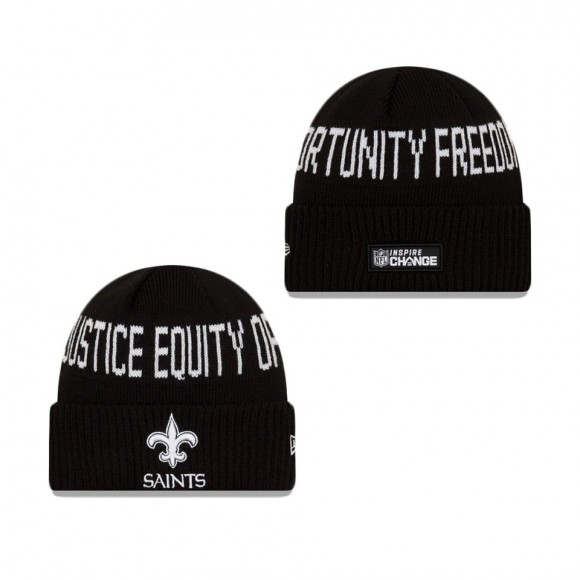 New Orleans Saints Social Justice Cuff Knit Hat