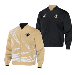 Men's New Orleans Saints NFL x Staple Gold Reversible Core Jacket