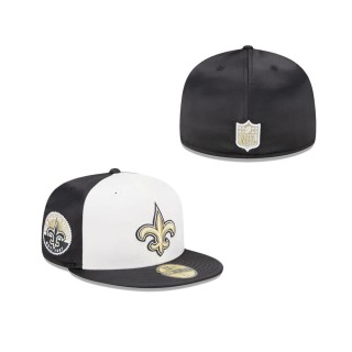 New Orleans Saints Throwback Satin Fitted Hat