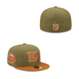 New York Giants 2004 Pro Bowl Olive Brown Toasted Peanut 59FIFTY Fitted Hat
