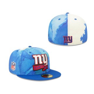 New York Giants 2022 Sideline Ink Dye 59FIFTY Fitted Hat