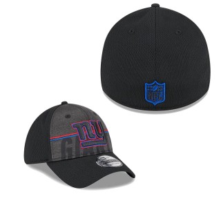 Men's New York Giants Black 2023 NFL Training Camp Team Colorway 39THIRTY Flex Fit Hat