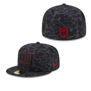 Men's New York Giants Black Amoeba Camo 59FIFTY Fitted Hat
