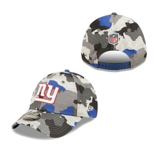 Men's New York Giants Camo 2022 NFL Training Camp Official 9FORTY Adjustable Hat
