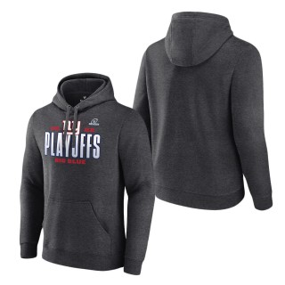 Men's New York Giants Charcoal 2022 NFL Playoffs Our Time Pullover Hoodie