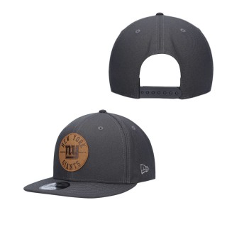 Men's New York Giants New Era Charcoal Camden 9FIFTY Snapback Hat