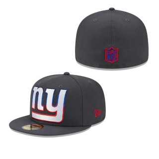Men's New York Giants Graphite Color Dim 59FIFTY Fitted Hat
