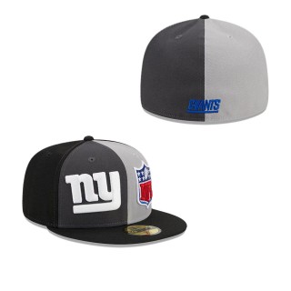 Giants Gray Black 2023 Sideline 59FIFTY Fitted Hat