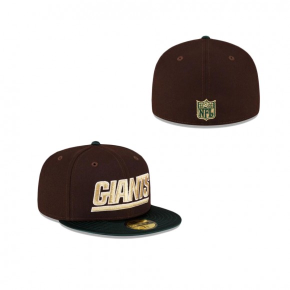 New York Giants Just Caps Green Satin Fitted Hat