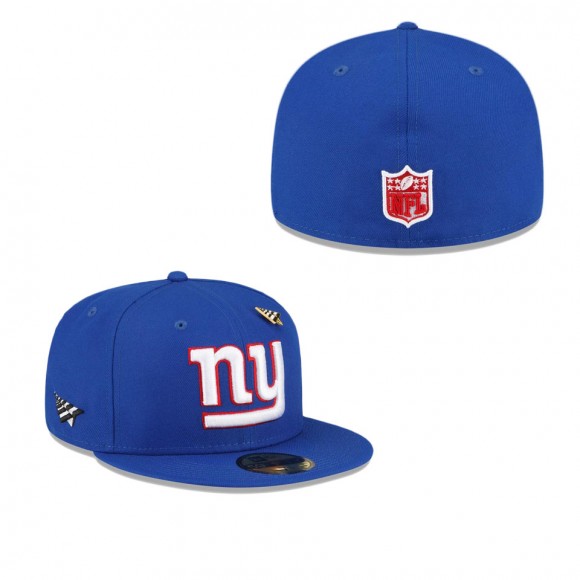 New York Giants x Paper Planes Royal Fitted Hat