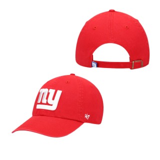 Men's New York Giants Red Secondary Clean Up Adjustable Hat