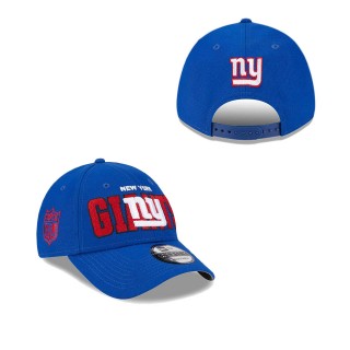Men's New York Giants Royal 2023 NFL Draft 9FORTY Adjustable Hat