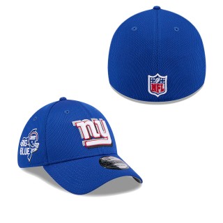 New York Giants Royal 2024 NFL Draft 39THIRTY Flex Hat