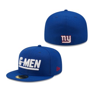 Men's New York Giants New Era Royal Elemental 59FIFTY Fitted Hat