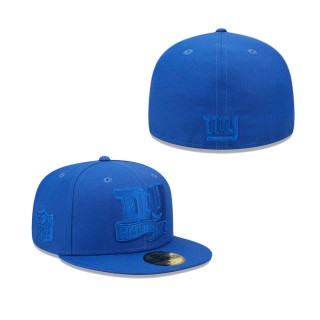 Men's New York Giants Royal Tonal 2022 Sideline 59FIFTY Fitted Hat
