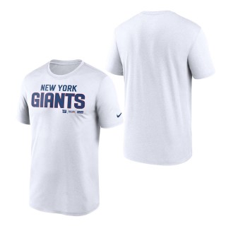 New York Giants White Legend Community T-Shirt