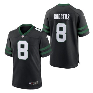 New York Jets Aaron Rodgers Legacy Black Alternate Game Jersey